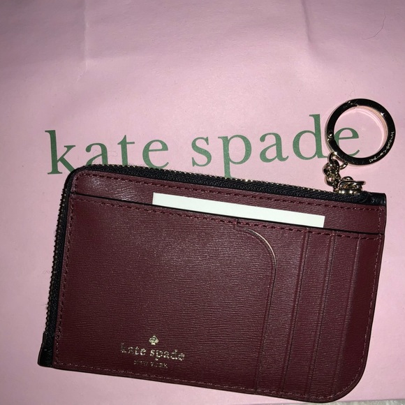 Kate Spade Doggie Leather Keychain card holder - Picture 4 of 9